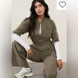 Athleta Brooklyn long sleeve jumpsuit Sz 4P